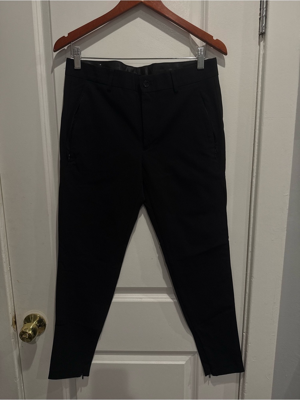 Zara Black Slim Chinos for Men